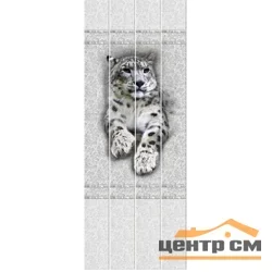 ПАННО ПВХ Белые кружева Барс из 4-х панелей 0,25*2,7м 9052 фотопечать (в упаковке 3 панно)