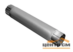GL Труба круглая соединит., 100мм, 1м RAL 7024
