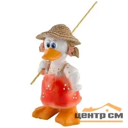 Фигурка садовая PARK "Уточка рыбачка" Н-22см