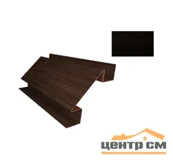 Планка угла внутреннего сложного Принт Элит Кофейное дерево TwinColor для М/сайдинга Блок-Хаус новый 3м.п.