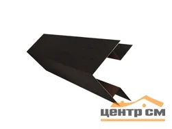 Планка угла внешнего сложного Принт Элит Кофейное дерево TwinColor для М/сайдинга Блок-Хаус новый 3м.п.
