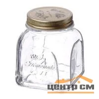 Банка для хранения PSB 80384 SL 500мл Хоммейд с металлической крышкой