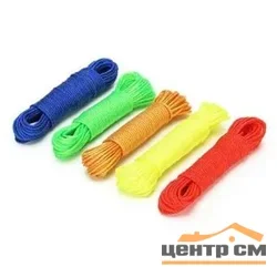 Верёвка VETTA капроновая плетеная микс, 453-938