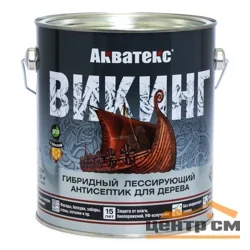 Антисептик лессирующий Акватекс ВИКИНГ для дерева калужница 2,5 л