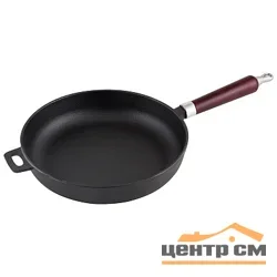 Сковорода чугунная MALLONY CIF26-W, с деревянной ручкой, d - 26 см