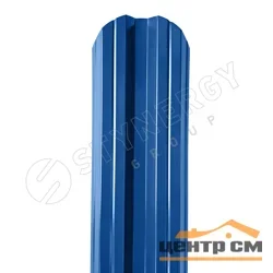 Штакетник металлический STYNERGY М-образный двусторонний фигурный 0.45 мм, PE RAL 5005 (сигнально-синий), ширина 108мм, длина 1.3 м.п.