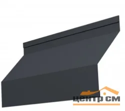 Забор-жалюзи ламель, Милан new, Полиэстер двухсторонний RAL 7024 (мокрый асфальт), длина 2.49 м.п.