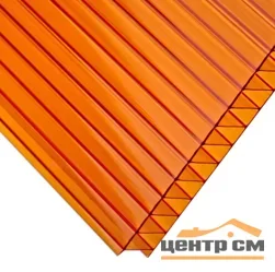 Поликарбонат монолитный 5мм, 2,05х3,05 янтарь