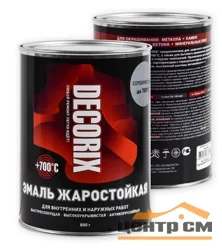 Краска жаростойкая Decorix белая 0,8кг (+700°С)