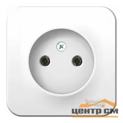 Розетка 1-м ОП Blanca 16А IP20 50В без заземл. без защ. шторок с изолир. пластиной бел. SE BLNRA000111