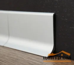 Плинтус L-образный алюминиевый APL 40 серебро матовое 40*11*3000