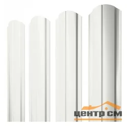 Штакетник металлический STYNERGY М-образный двусторонний фигурный 0.45 мм, PE RAL 9002 (бело-серый), ширина 108мм, длина 1.3 м.п.