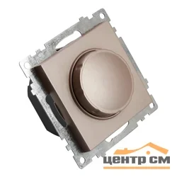Выключатель диммирующий СП STEKKER Катрин TRIAC (механизм) 250В, 500W шампань (GLS10-7106-02)