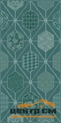 Плитка Azori Devore Indigo Geometria декор 31,5х63