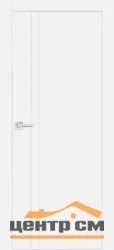 Дверь PROFILO PORTE ПХ-20 глухая, белый матовый (AL кромка хром с 4-х сторон) 70