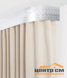 Бленда "Кант" 30м белый-серебро 7см
