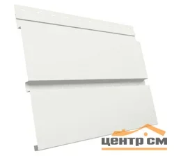М/сайдинг Квадро брус (GL) Полиэстер RAL9003 (сигнально-белый) толщина 0,45мм, размер 0,34*2 м.п. (в пленке)