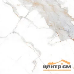 Керамогранит GLOBAL TILE Калакатта Империал / Calacatta Imperial белый полированный 60x60 арт.GT60606103PR