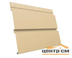 М/сайдинг Квадро брус (GL) Полиэстер RAL1015 (светлая слоновая кость) толщина 0,45мм, размер 0,34*5 м.п. (в пленке)