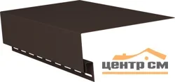 Околооконная планка коричневая, 76х139 , L=3,0м, акрил