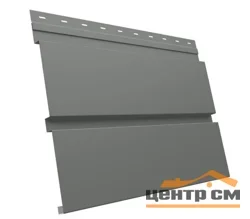 М/сайдинг Квадро брус (GL) Полиэстер RAL7005 (серая мышь) толщина 0,45мм, размер 0,34*4.1 м.п. (в пленке)