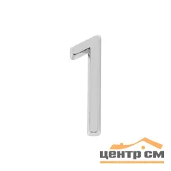 Цифра дверная Fuaro (Фуаро) "1" 50х37 CP хром