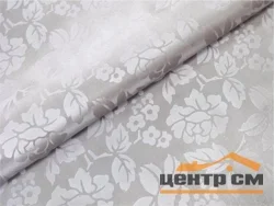 Клеенка ПВХ ЖАСМИН на тканевой основе 1,40*20м мод. ZG-8253G grey