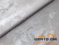 Клеенка ПВХ ЖАСМИН на тканевой основе 1,40*20м мод. ZG-8722G grey