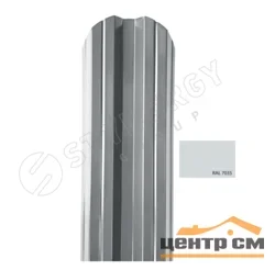 Штакетник металлический STYNERGY М-образный фигурный 0.45 мм, PE RAL 7035 (Серый графит), ширина 108мм, длина 1.5 м.п.