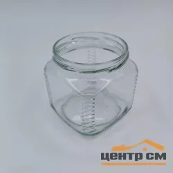 Банка стеклянная 0,39л Кубик (ТО) d=82