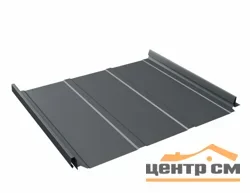 Кликфальц Grand Line 0,5мм ПурПро RAL 7024 (мокрый асфальт)-R, 0.542*0.9 м.п. (в пленке)