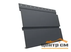 М/сайдинг Квадро брус (GL) Драп RAL7024 (мокрый асфальт) толщина 0,45мм, размер 0,34*2.86 м.п. (в пленке)