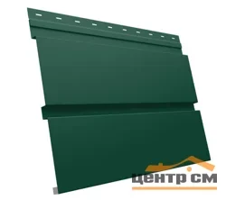 М/сайдинг Квадро брус (GL) Полиэстер RAL6005 (зелёный мох) толщина 0,45мм, размер 0,34*0.65 м.п. (в пленке)