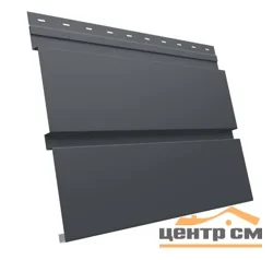 М/сайдинг Квадро брус (GL) Драп RAL7024 (мокрый асфальт) толщина 0,45мм, размер 0,34*2.58 м.п. (в пленке)