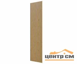 Панель CoSca decor черный войлок, 1200х600х19мм, рейки МДФ дуб медный