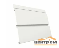 М/сайдинг Квадро брус (GL) Полиэстер RAL9003 (сигнально-белый) толщина 0,45мм, размер 0,34*2.4 м.п. (в пленке)
