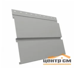 М/сайдинг Квадро брус (GL) Полиэстер RAL9006 (светлый алюминий) толщина 0,45мм, размер 0,34*3 м.п. (в пленке)