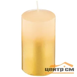 Свеча Deco Christmas 50х100 мм бежево-золотая
