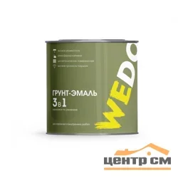 Грунт-эмаль по ржавчине 3 в 1 вишневая 2,7 кг WEDO