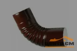ST Колено сливное 60гр, 150мм RAL 8017