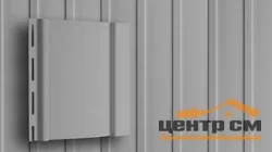 Сайдинг виниловый GL вертикальный серый 0,16х3м S=0,48м2