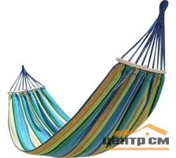 Гамак полотняный ECOS Ham-35 с деревянными планками и чехлом для хранения, 200х80см
