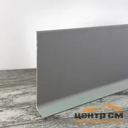 Плинтус L-образный алюминиевый APL100 серебро матовое 100*10*3000