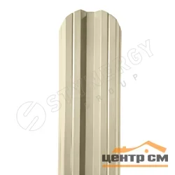 Штакетник металлический STYNERGY М-образный двусторонний фигурный 0.45 мм, PE RAL 1015 (светлая слоновая кость), ширина 108мм, длина 1.5 м.п.