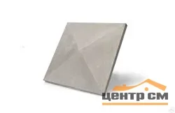 Крышка полного столба серая 380х300