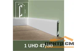 Плинтус напольный Solid из полимера 80*16,5*2400 белый Артикул: 1 UHD 47/80 С
