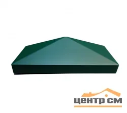 Крышка половина столба зелёная 380х150