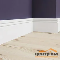 Плинтус напольный Solid из полимера 99*14*2000 белый Артикул: 1 UHD 22/100C
