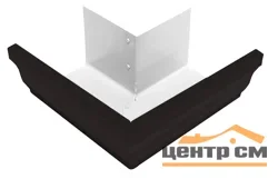 Угол желоба внешний 90гр 127мм Vortex Matt RAL 9005