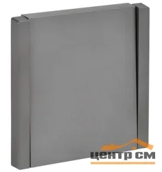 Выключатель одноклавишный FORTE&PIANO 10А FP510 с самовозвратом сталь IEK FP-V14-0-10-1-K46